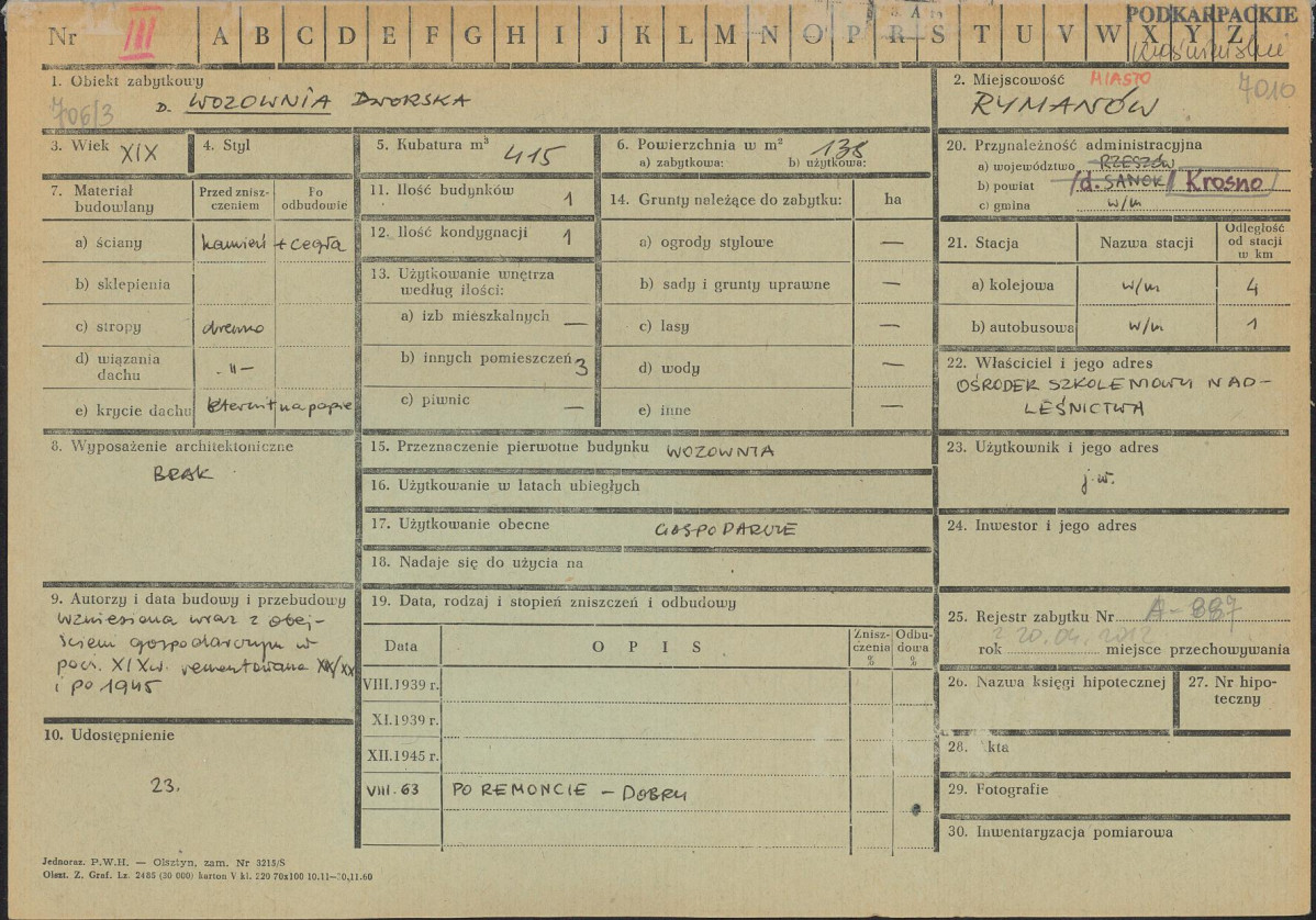 KZ - Karta zielona, skan nr 1
