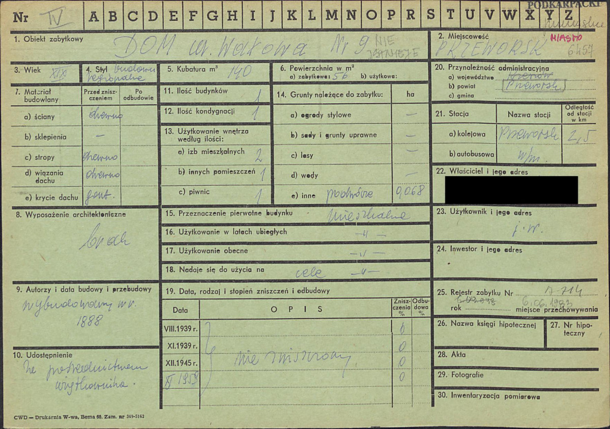 KZ - Karta zielona, skan nr 1