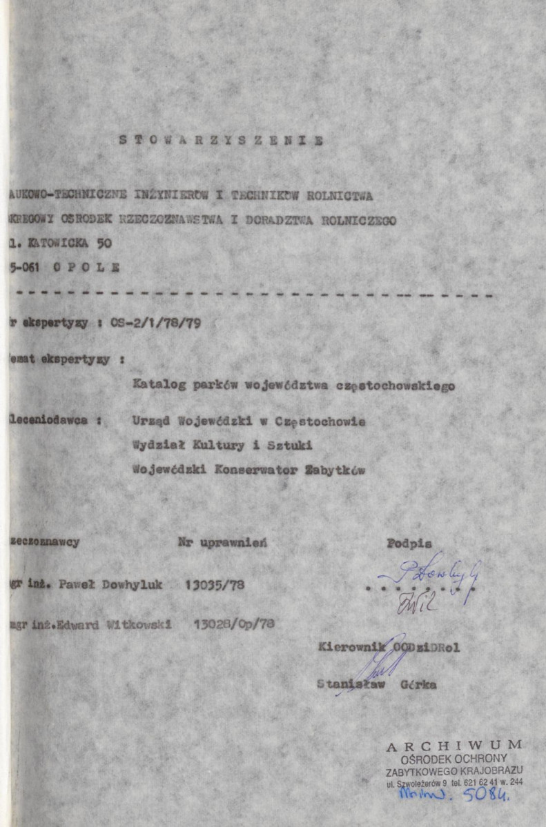 EP - Ewidencja parkowa, skan nr 4