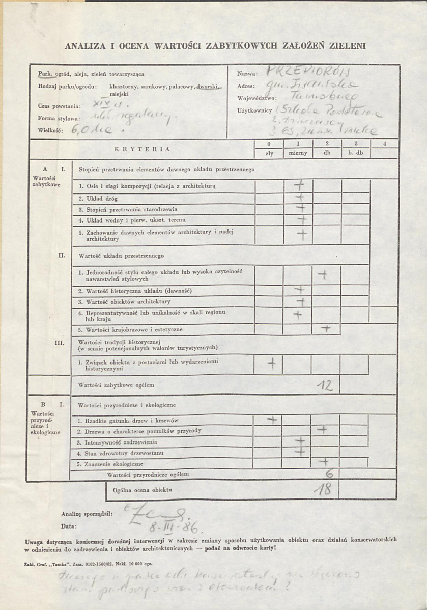 Ewidencja parkowa, skan nr 3