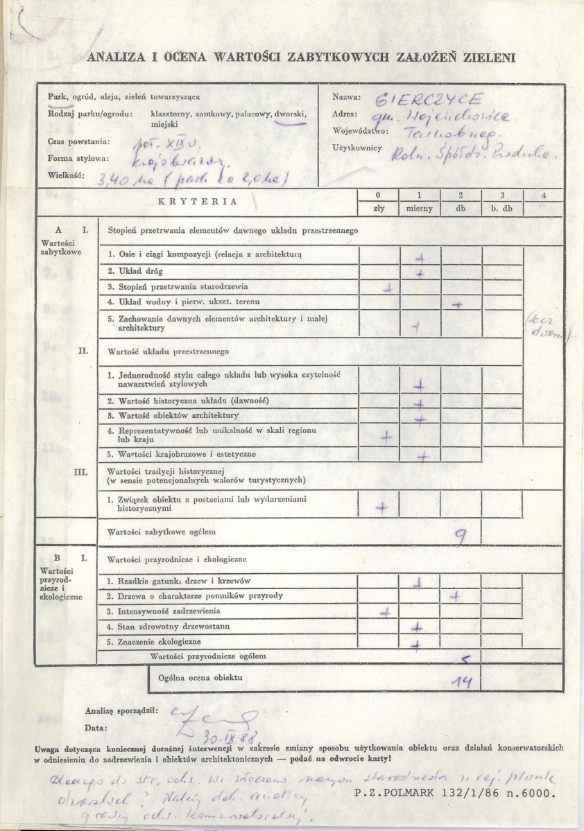 Ewidencja parkowa, skan nr 3