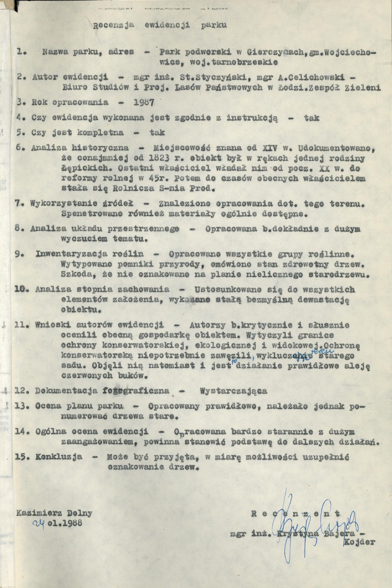 Ewidencja parkowa, skan nr 4