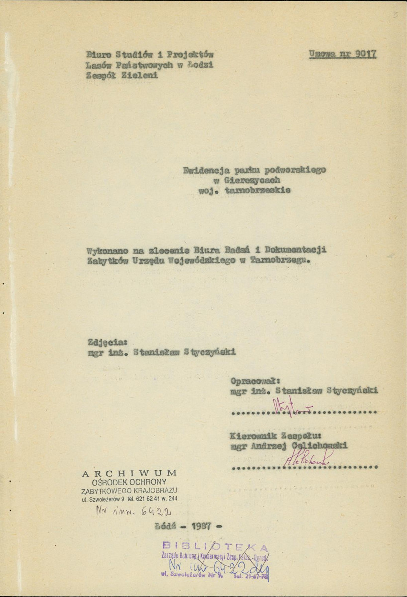 Ewidencja parkowa, skan nr 5