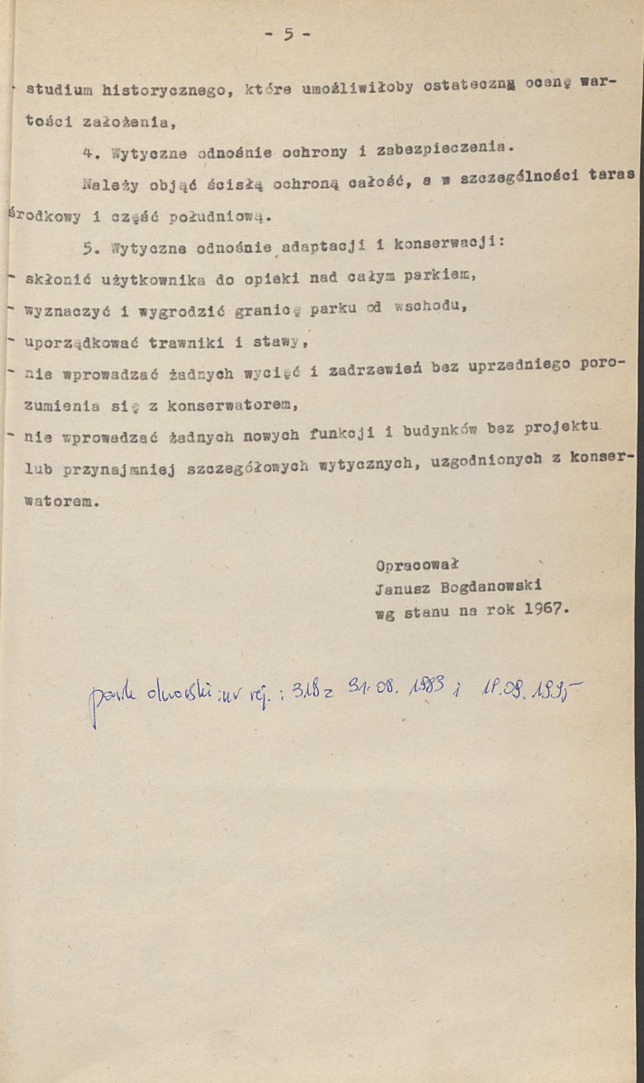 Ewidencja parkowa, skan nr 8