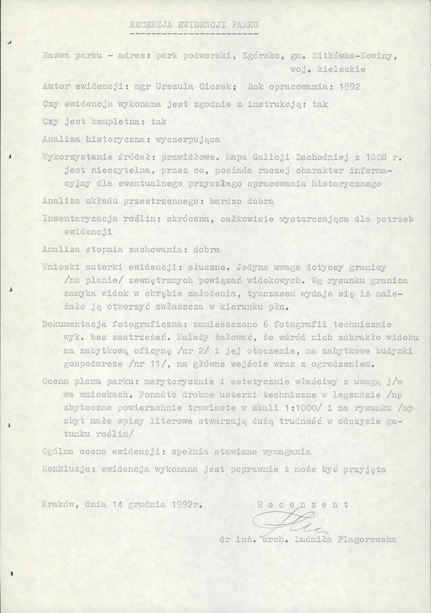 EP - Ewidencja parkowa, skan nr 4