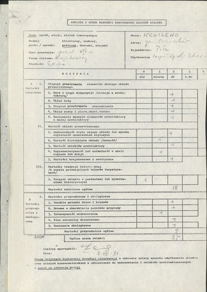 Ewidencja parkowa, skan nr 3