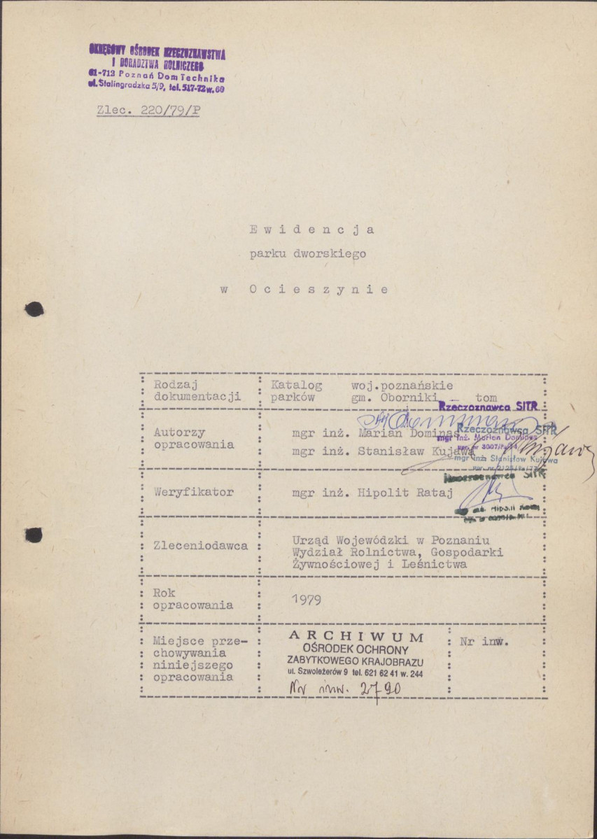 Ewidencja parkowa, skan nr 4