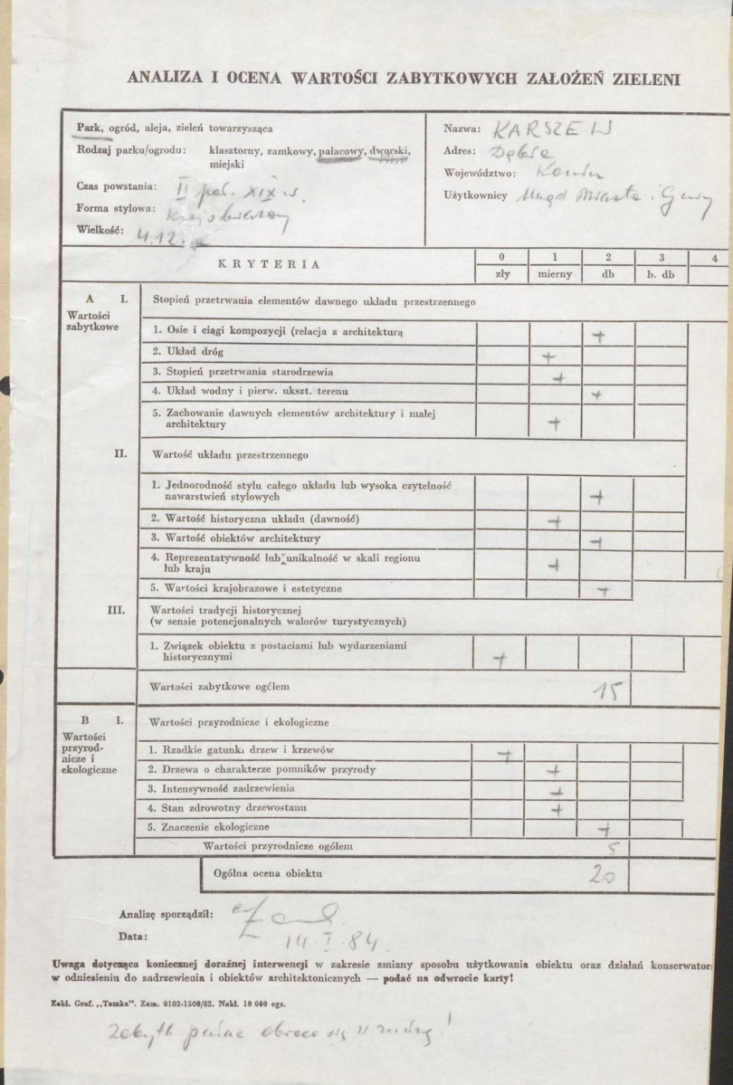 Ewidencja parkowa, skan nr 3
