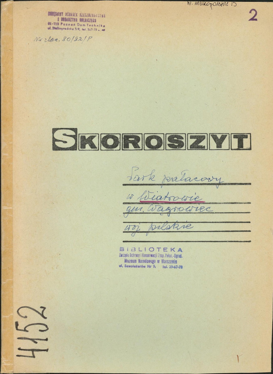 EP - Ewidencja parkowa, skan nr 1