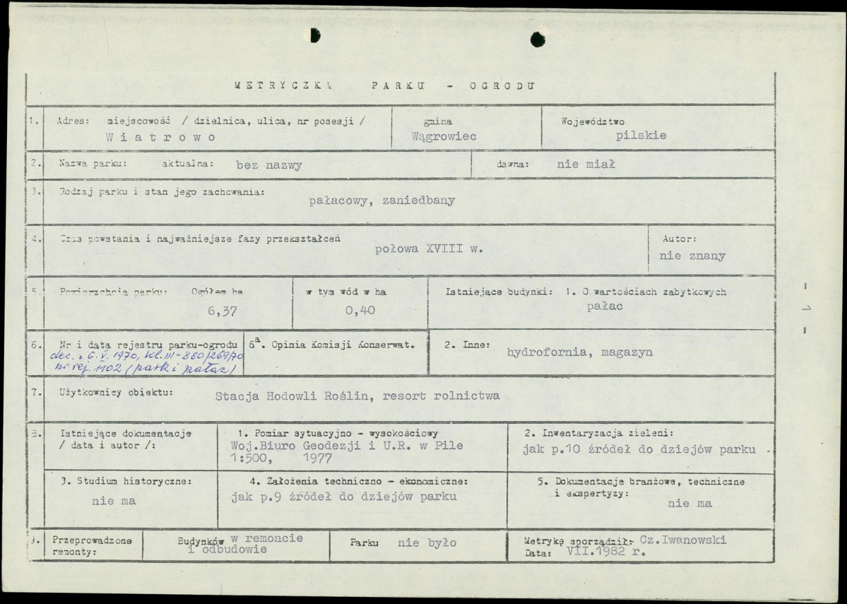 EP - Ewidencja parkowa, skan nr 7