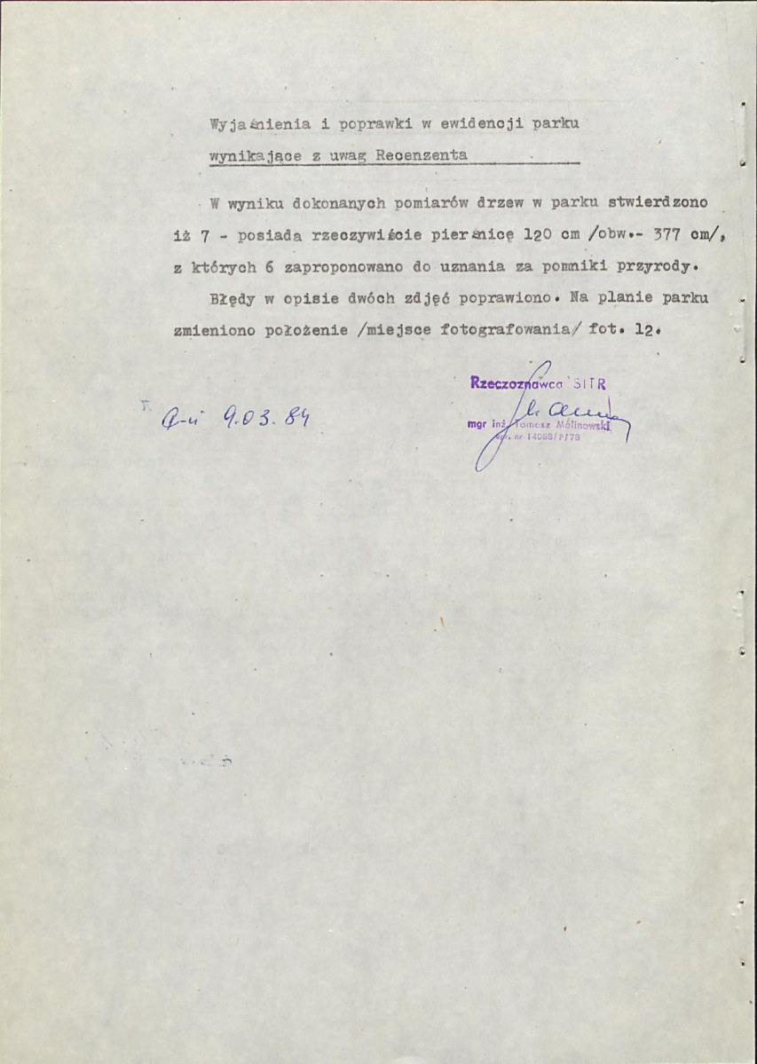 EP - Ewidencja parkowa, skan nr 7