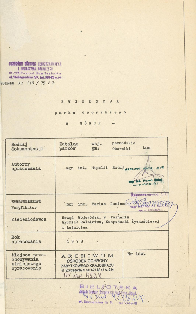 Ewidencja parkowa, skan nr 4