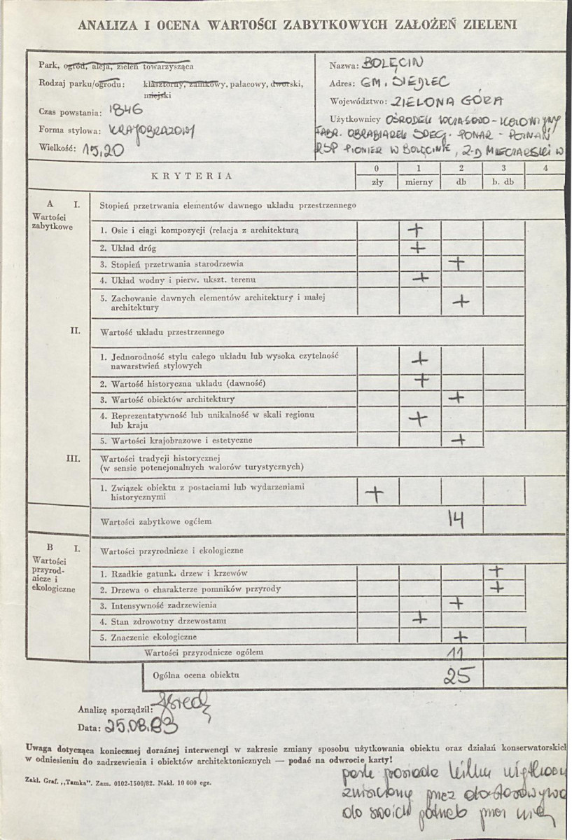 EP - Ewidencja parkowa, skan nr 3
