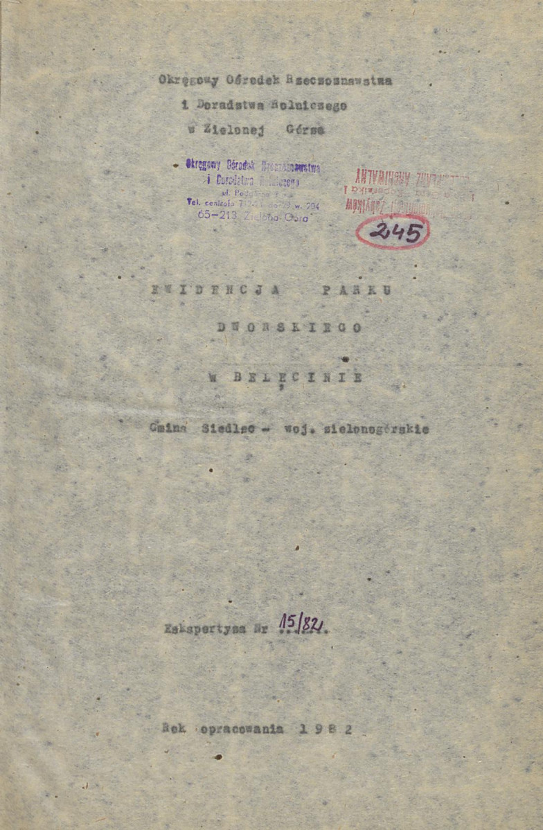 EP - Ewidencja parkowa, skan nr 5