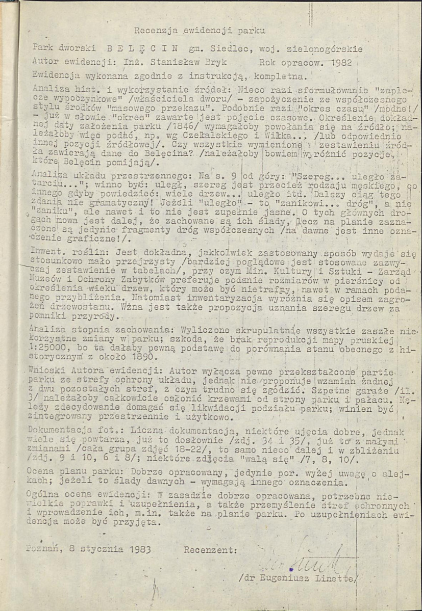 EP - Ewidencja parkowa, skan nr 7