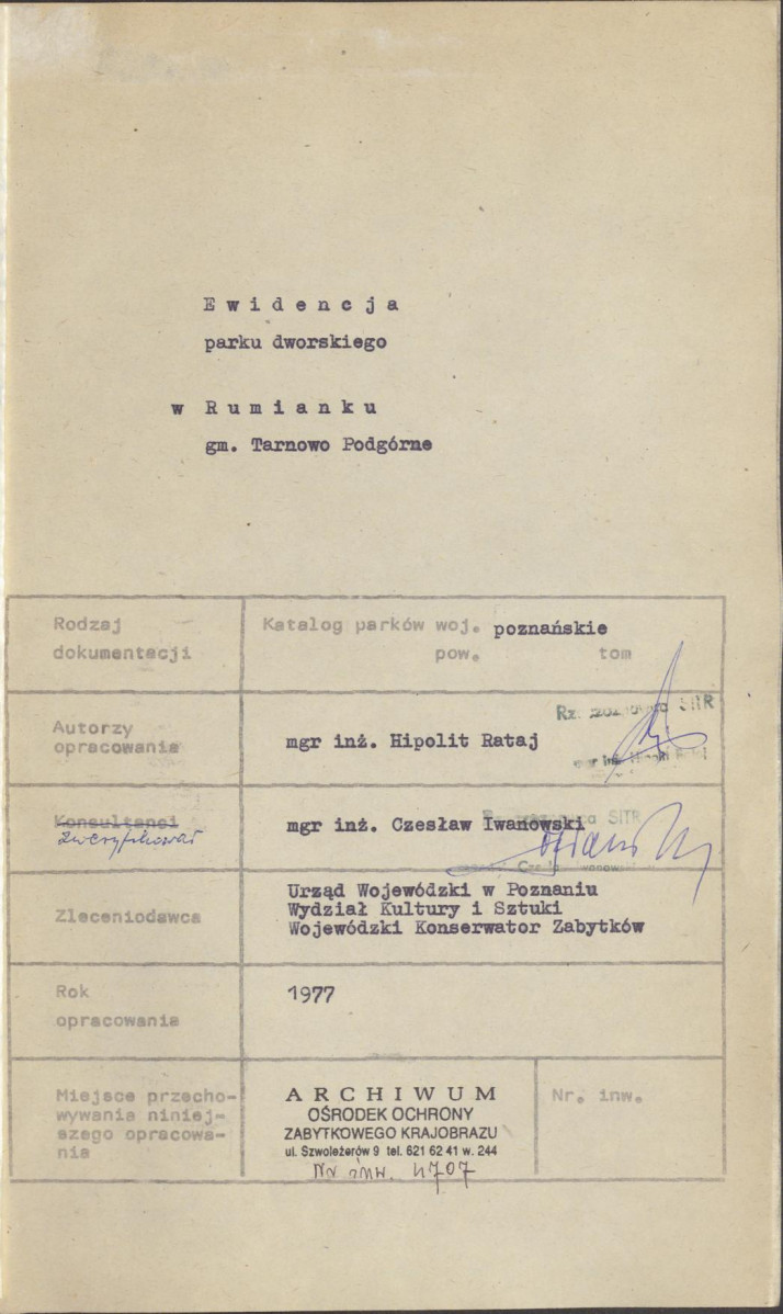 EP - Ewidencja parkowa, skan nr 5