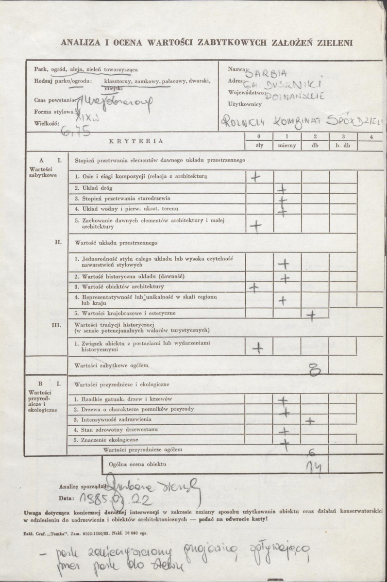 Ewidencja parkowa, skan nr 3
