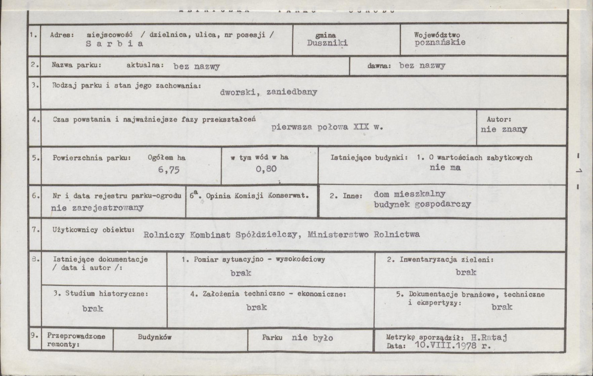 Ewidencja parkowa, skan nr 7