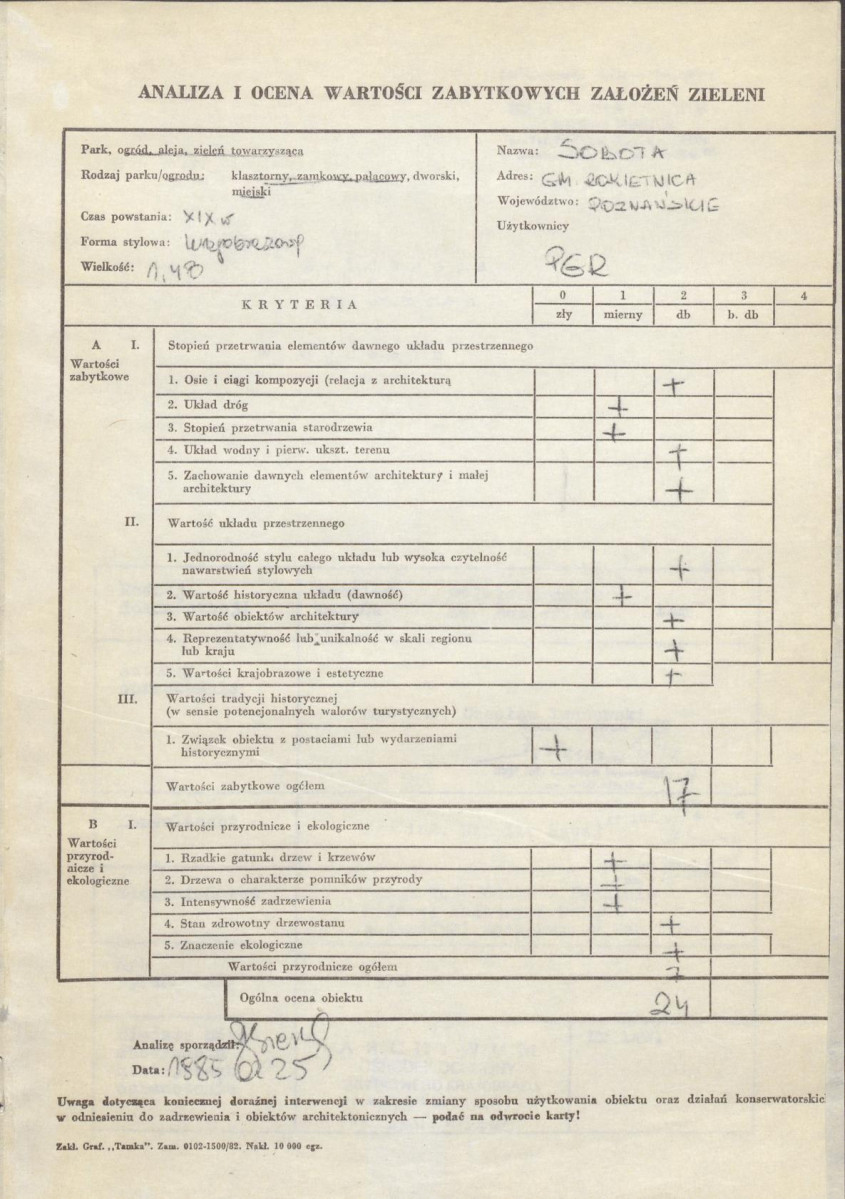 EP - Ewidencja parkowa, skan nr 3