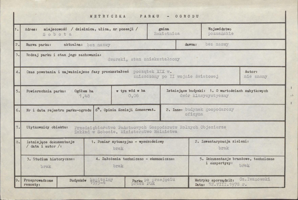 EP - Ewidencja parkowa, skan nr 7
