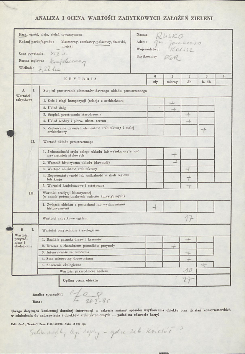 Ewidencja parkowa, skan nr 3