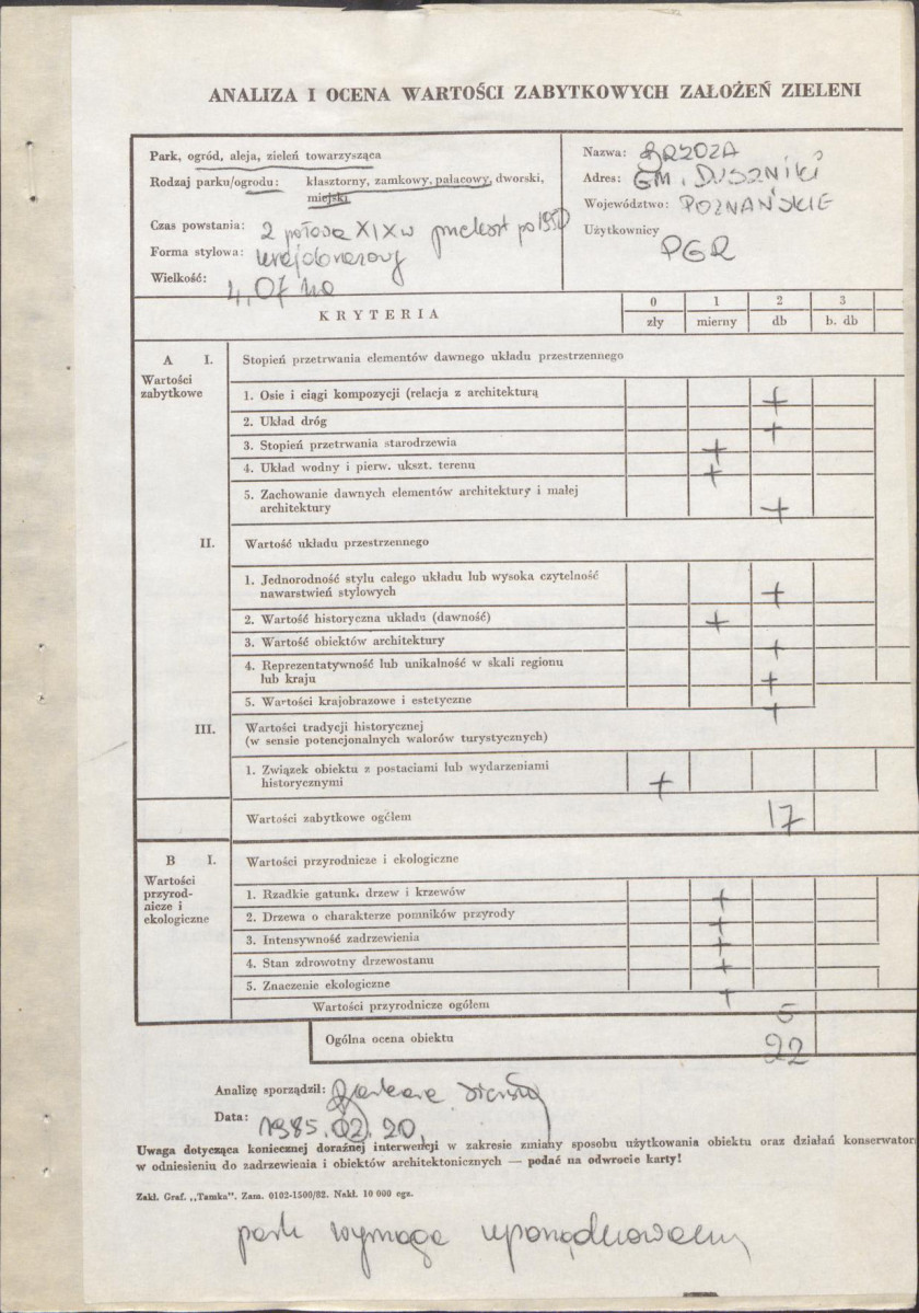 Ewidencja parkowa, skan nr 3