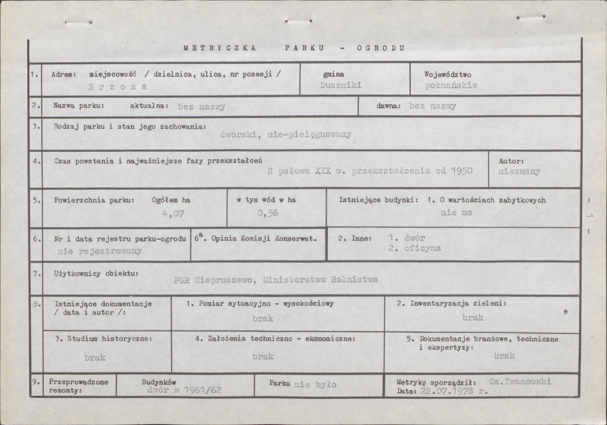 Ewidencja parkowa, skan nr 7