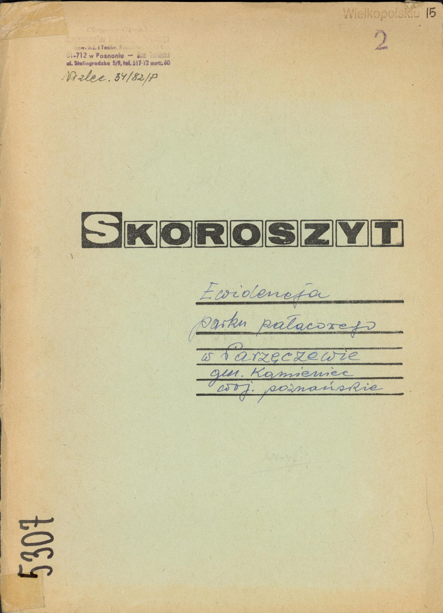 EP - Ewidencja parkowa, skan nr 1