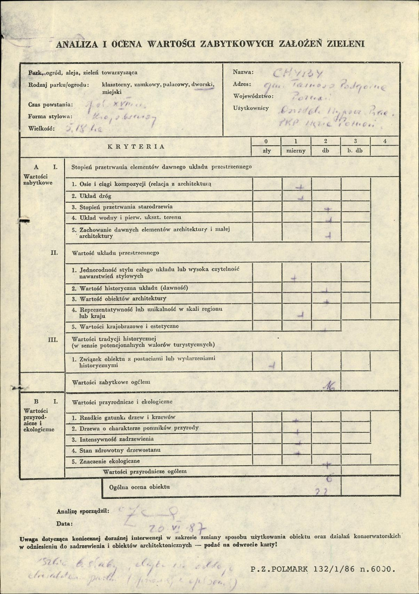 EP - Ewidencja parkowa, skan nr 3