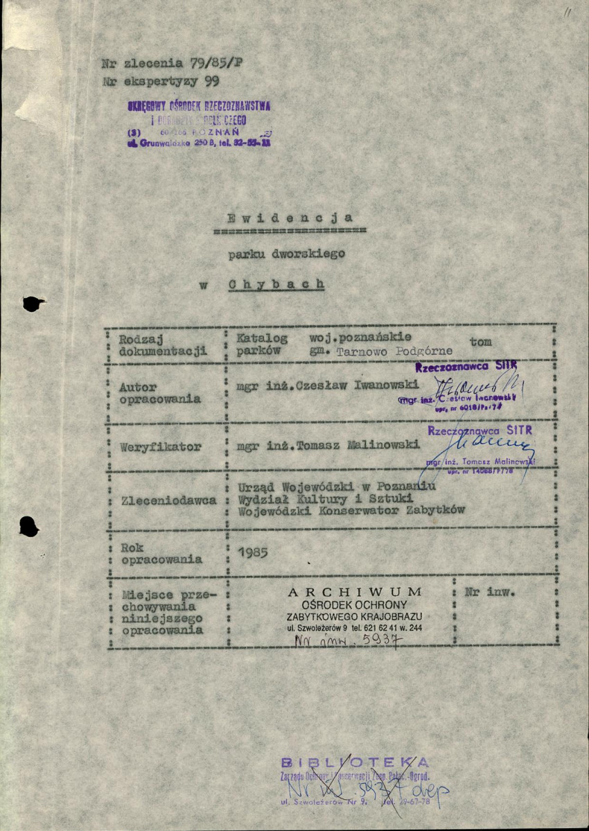 EP - Ewidencja parkowa, skan nr 4