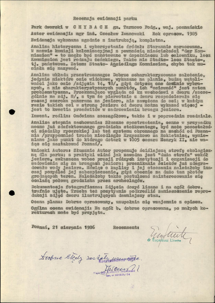 EP - Ewidencja parkowa, skan nr 5