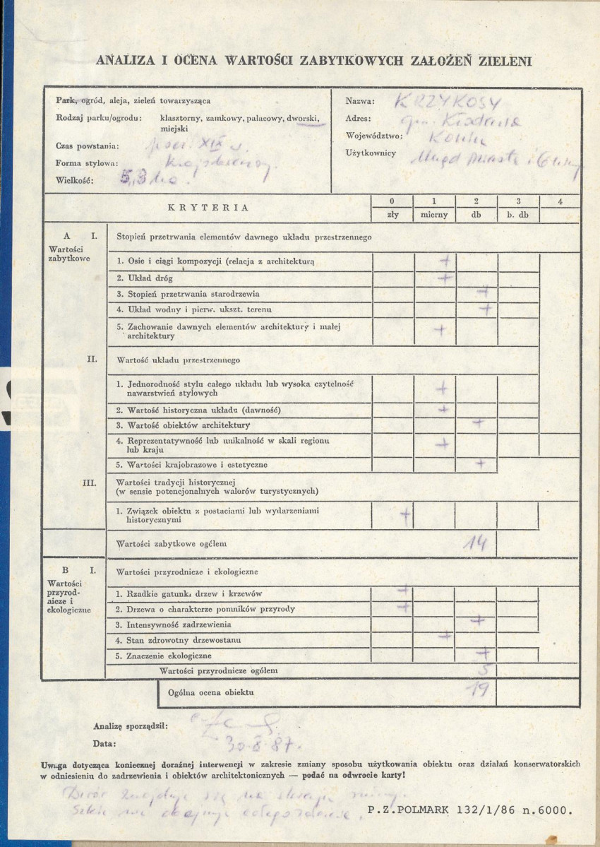 Ewidencja parkowa, skan nr 3