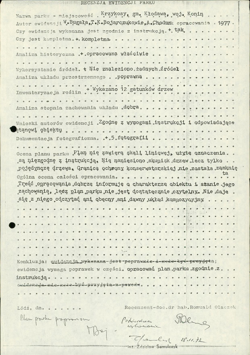 Ewidencja parkowa, skan nr 16