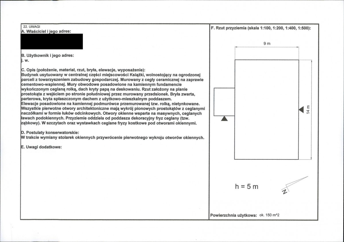 KEZN - Karta obiektu niewpisanego do rejestru, skan nr 2