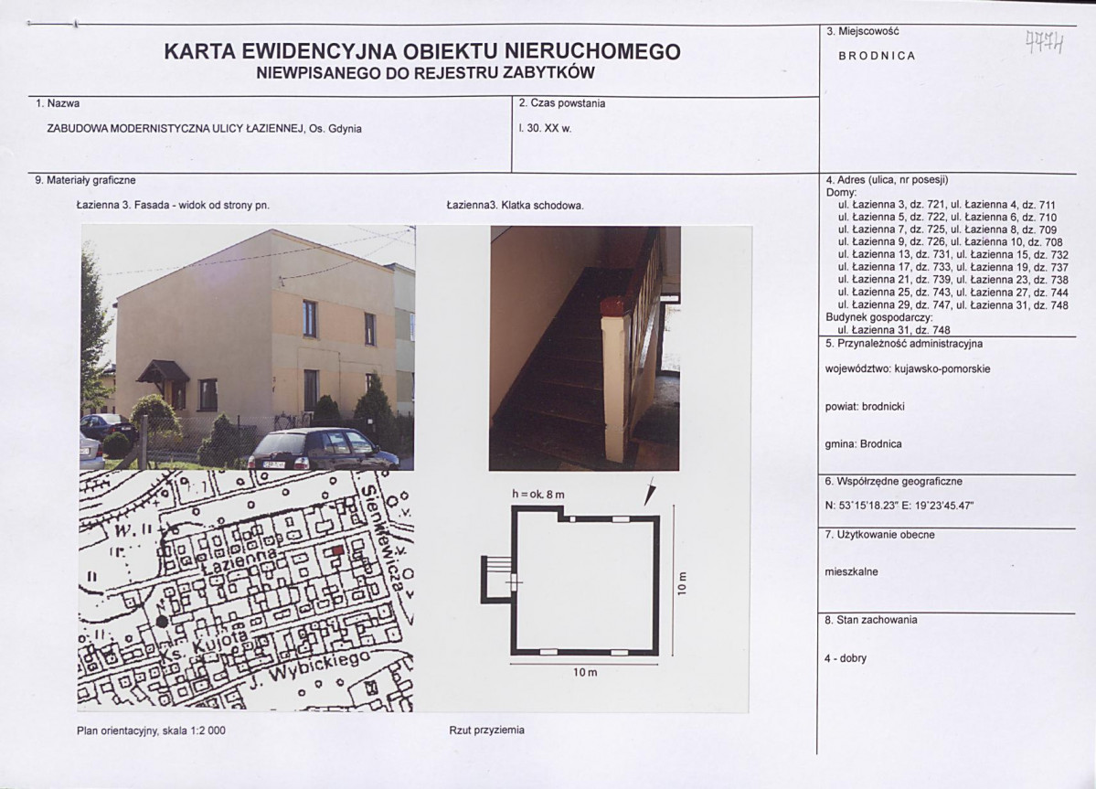 KEZN - Karta obiektu niewpisanego do rejestru, skan nr 1