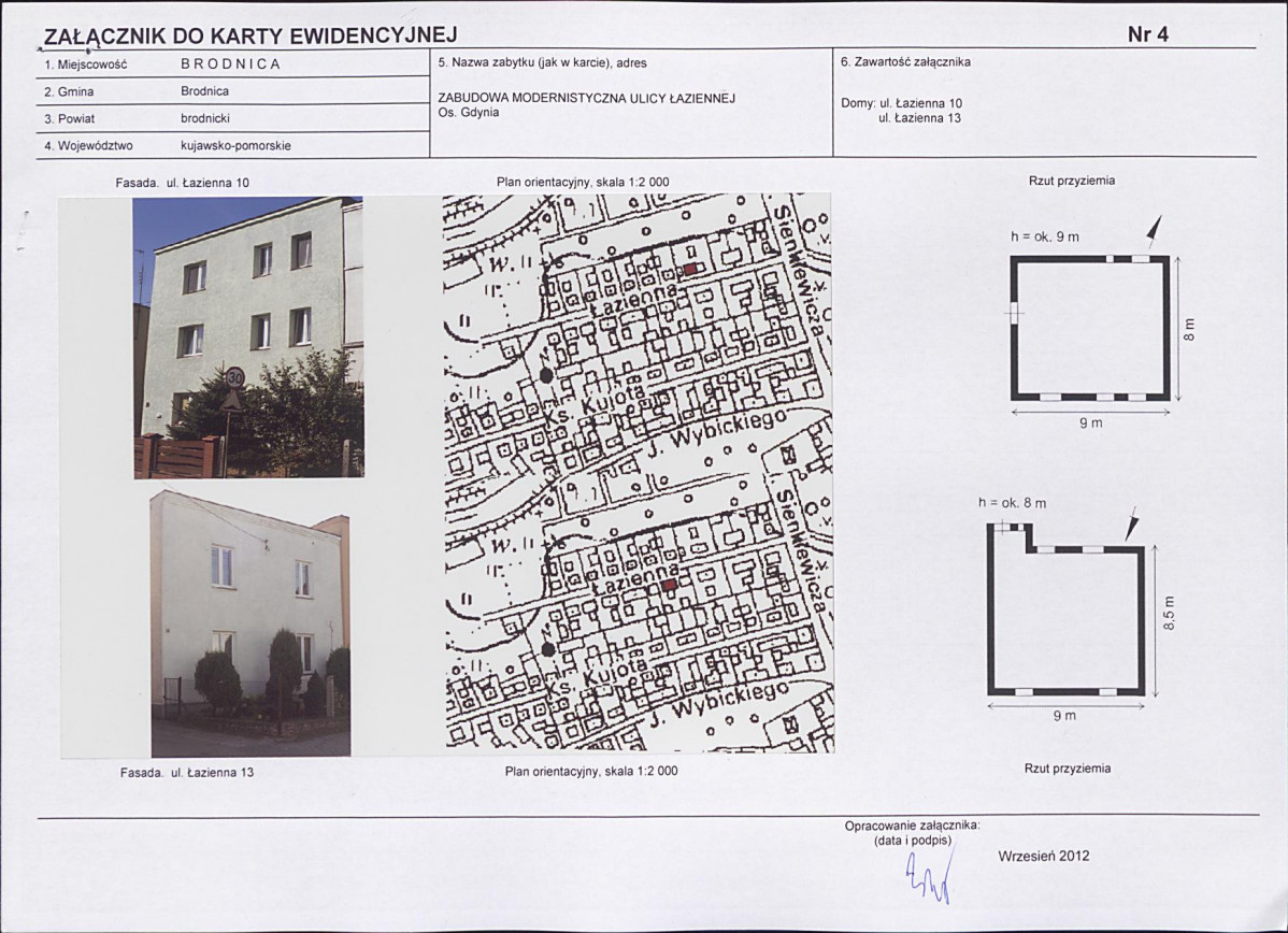 KEZN - Karta obiektu niewpisanego do rejestru, skan nr 6