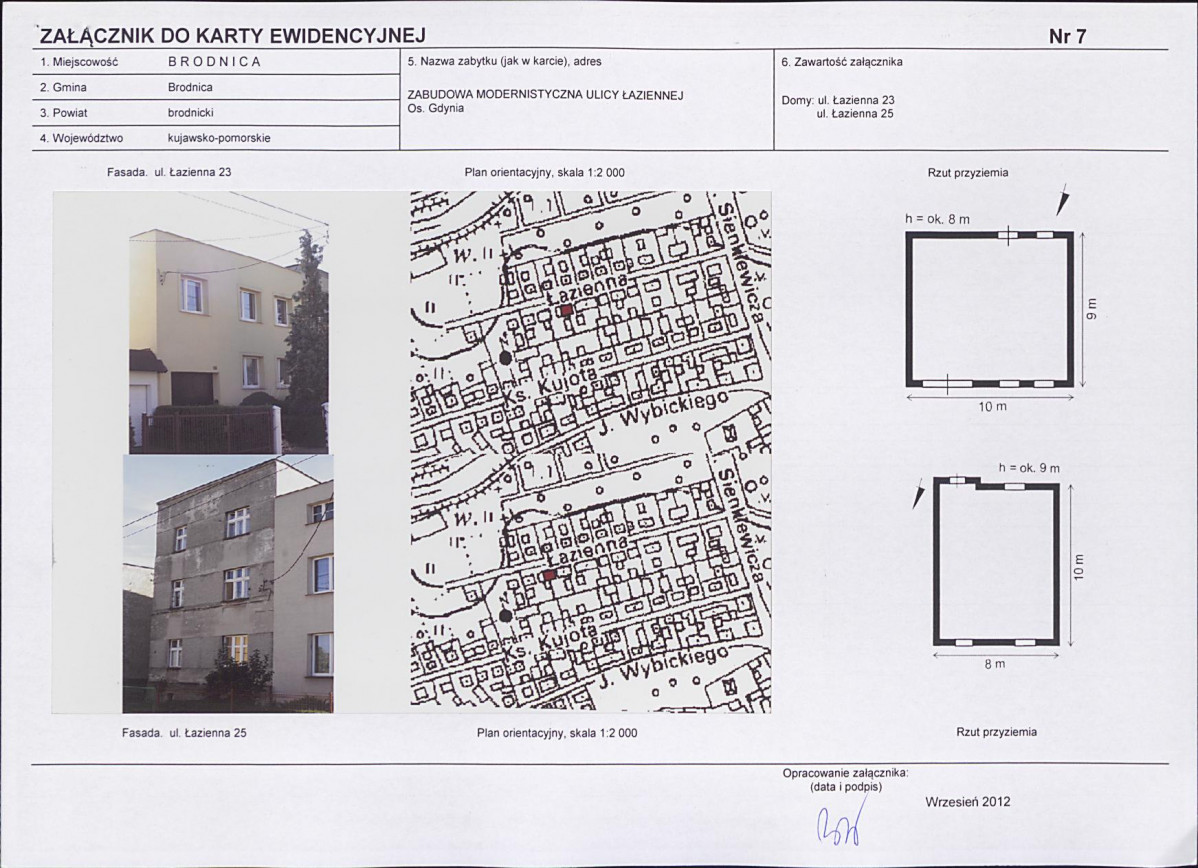 KEZN - Karta obiektu niewpisanego do rejestru, skan nr 9