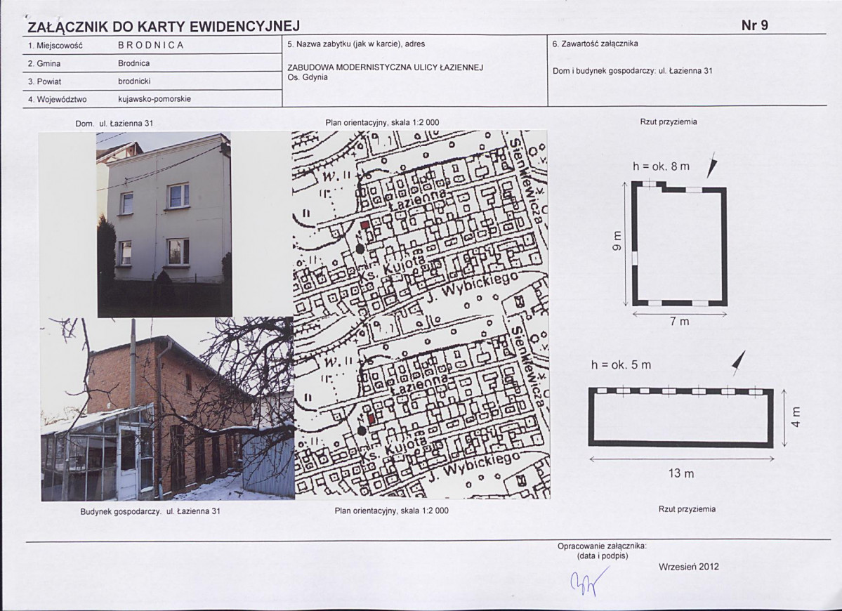 KEZN - Karta obiektu niewpisanego do rejestru, skan nr 11