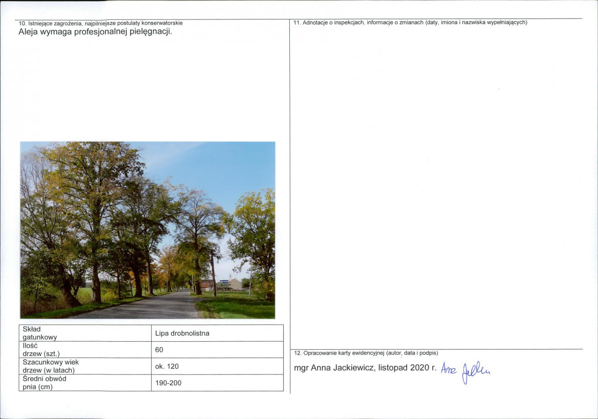 Karta obiektu niewpisanego do rejestru, skan nr 2