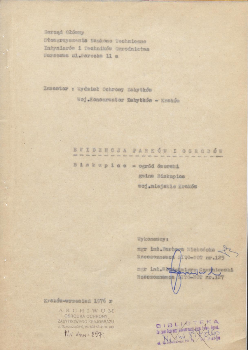 Ewidencja parkowa, skan nr 3