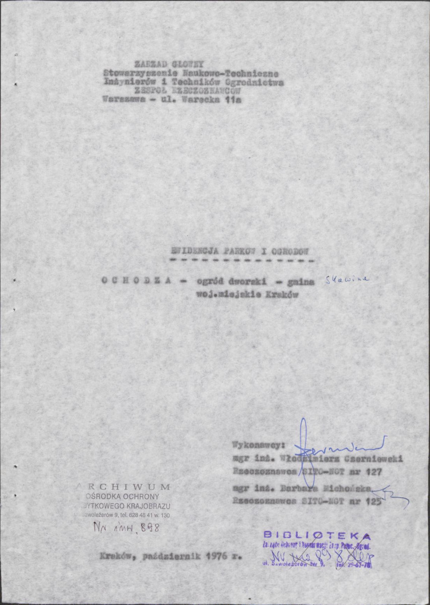 Ewidencja parkowa, skan nr 3