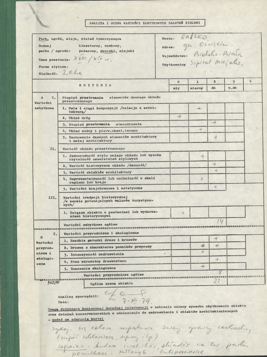 Ewidencja parkowa, skan nr 3