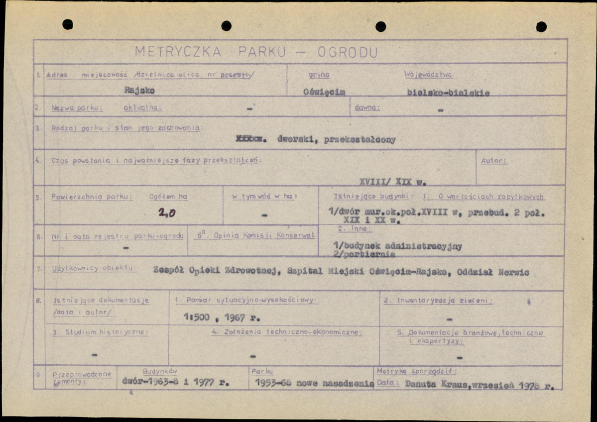 Ewidencja parkowa, skan nr 7