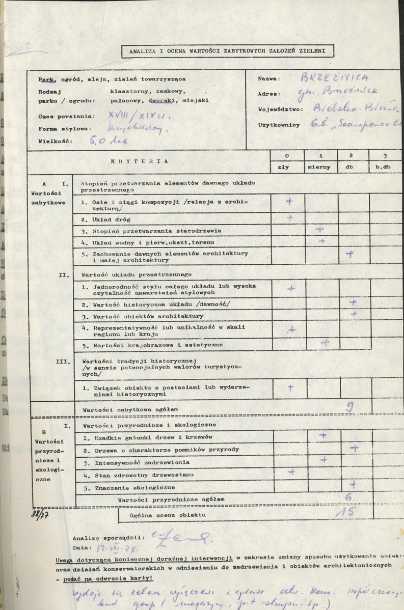 Ewidencja parkowa, skan nr 3