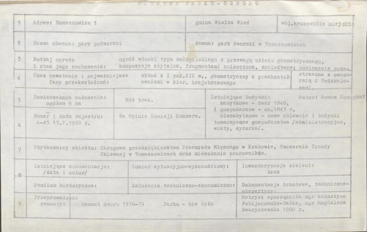 Ewidencja parkowa, skan nr 6