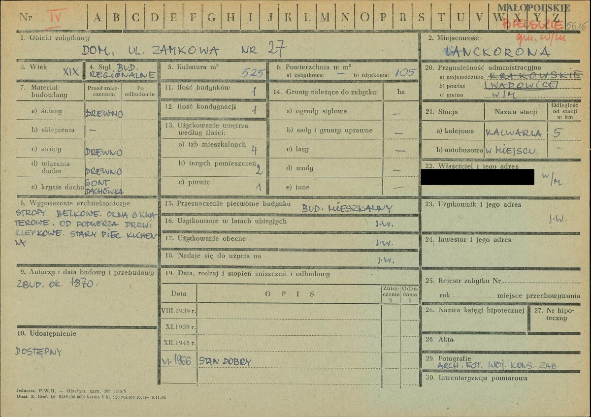 KZ - Karta zielona, skan nr 1