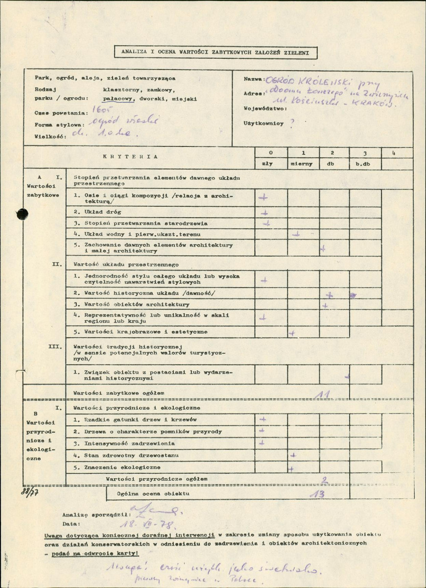 Ewidencja parkowa, skan nr 3