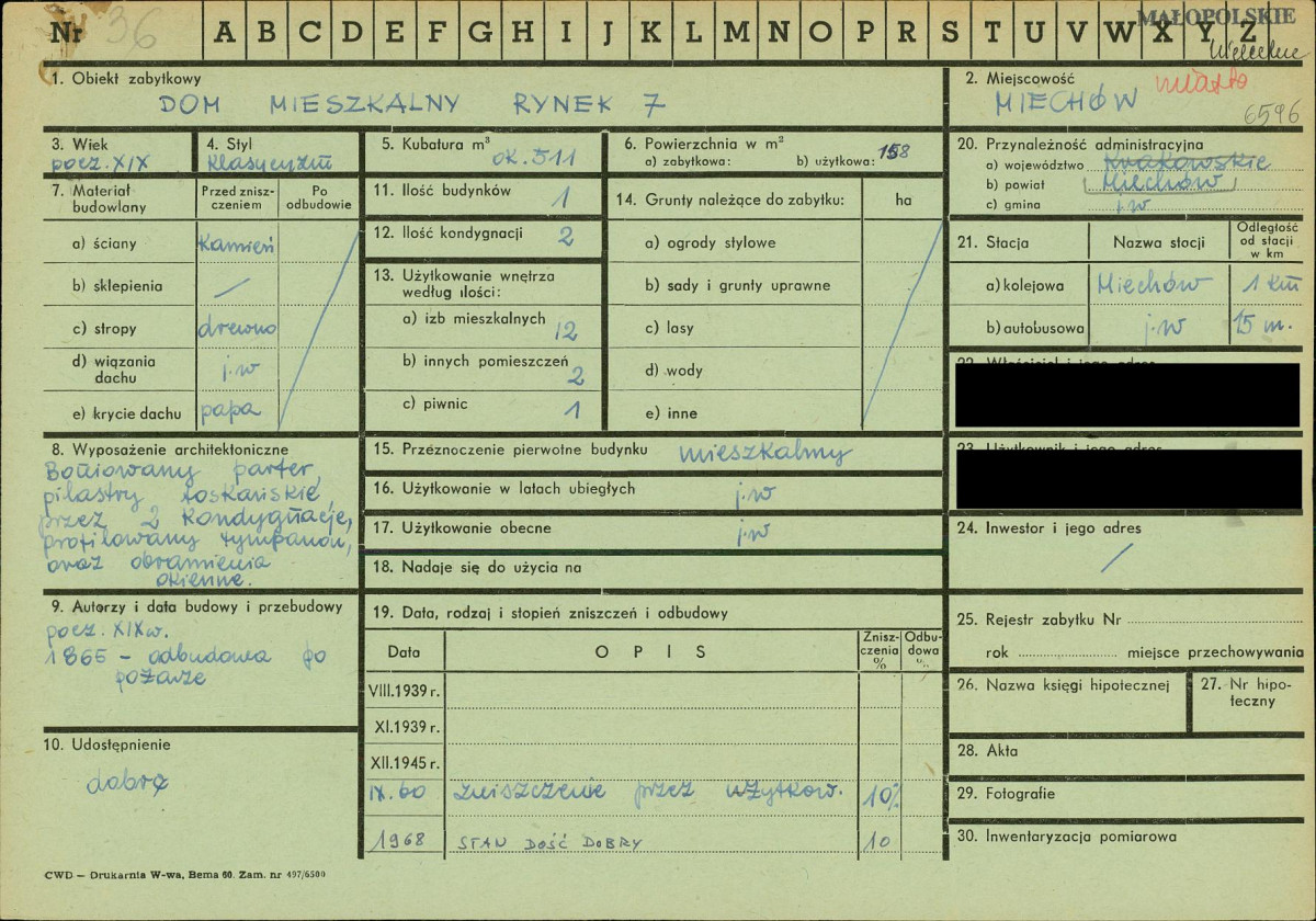 KZ - Karta zielona, skan nr 1