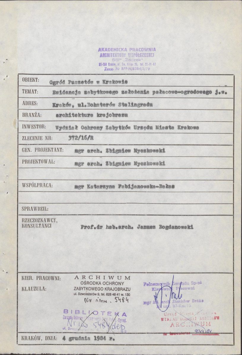 Ewidencja parkowa, skan nr 4