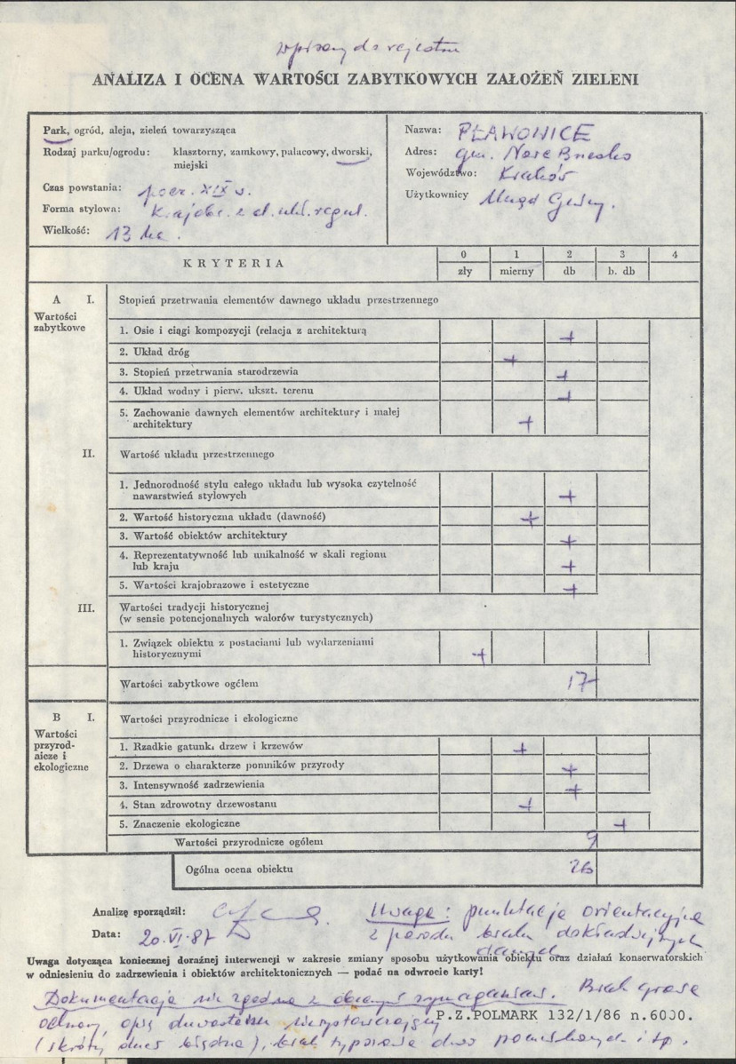 Ewidencja parkowa, skan nr 3